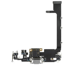 Apple iPhone 11 Pro Max Charging Port Flex With Main Microphone and Sub Board - Silver - 821-02250 - OEM Pulled Apple iPhone 11 Pro Max Charging Port Flex With Main Microphone and Sub Board - Silver - 821-02250 - OEM Pulled