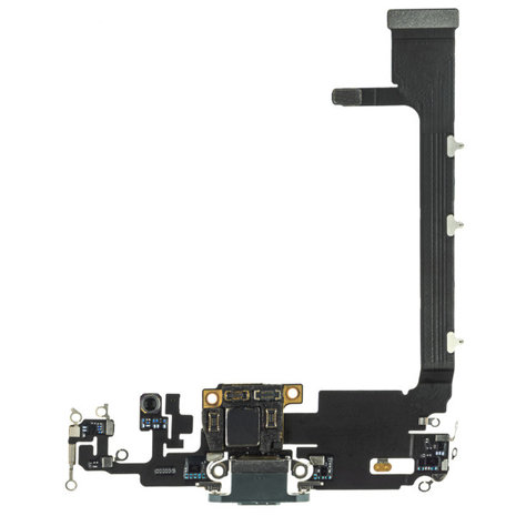 Apple iPhone 11 Pro Max Charging Port Flex With Main Microphone and Sub Board Midnight Green - 821-02250 - OEM Pulled Apple iPhone 11 Pro Max Charging Port Flex With Main Microphone and Sub Board Midnight Green - 821-02250 - OEM Pulled