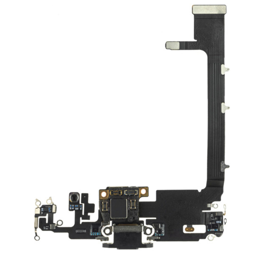 Apple iPhone 11 Pro Max Charging Port Flex With Main Microphone and Sub Board - Space Gray - 821-02250 - OEM Pulled Apple iPhone 11 Pro Max Charging Port Flex With Main Microphone and Sub Board - Space Gray - 821-02250 - OEM Pulled