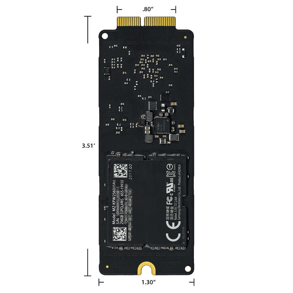 Apple SSD 256GB for A1502 / A1398 (2013-2014) - OEM Pulled Apple SSD 256GB for A1502 / A1398 (2013-2014) - OEM Pulled
