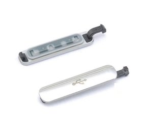 Samsung Samsung Galaxy S5 SM-G900 / G901 Micro USB Cover Cap - Silver - GH98-32941A Samsung Samsung Galaxy S5 SM-G900 / G901 Micro USB Cover Cap - Silver - GH98-32941A