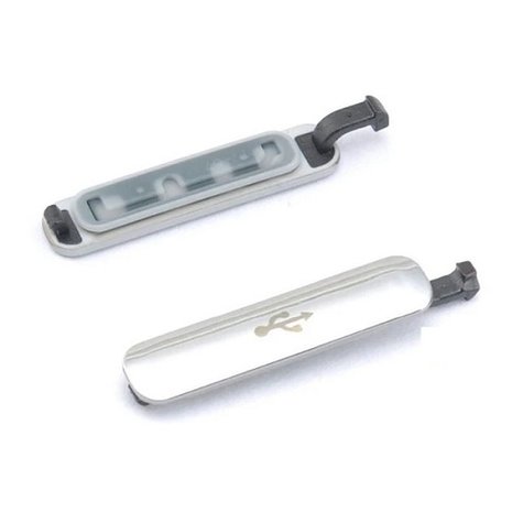 Samsung Samsung Galaxy S5 SM-G900 / G901 Micro USB Cover Cap - Silver - GH98-32941A Samsung Samsung Galaxy S5 SM-G900 / G901 Micro USB Cover Cap - Silver - GH98-32941A