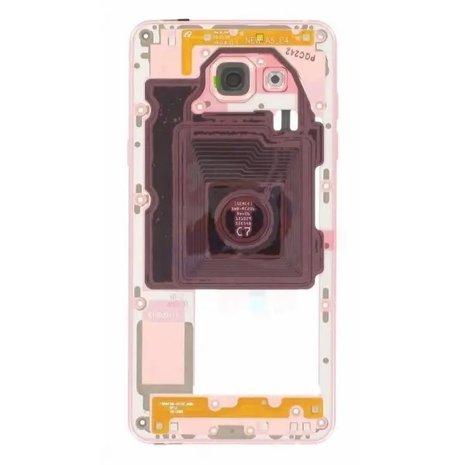 Samsung Samsung Galaxy A5 (2016) A510F - Middle Cover Assembly - Pink - GH96-09392D Samsung Samsung Galaxy A5 (2016) A510F - Middle Cover Assembly - Pink - GH96-09392D