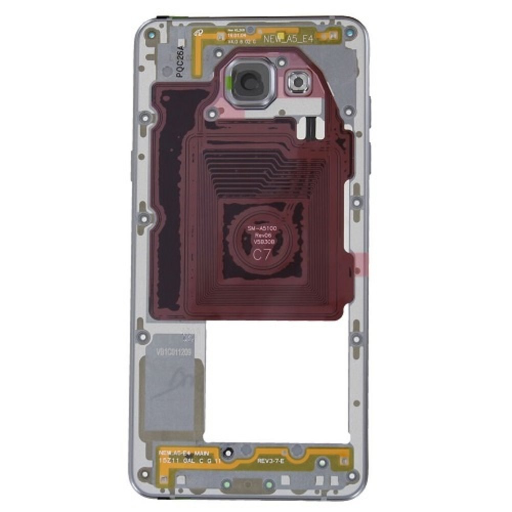 Samsung Samsung Galaxy A5 (2016) A510F - Middle Cover Assembly - Black - GH96-09392B Samsung Samsung Galaxy A5 (2016) A510F - Middle Cover Assembly - Black - GH96-09392B
