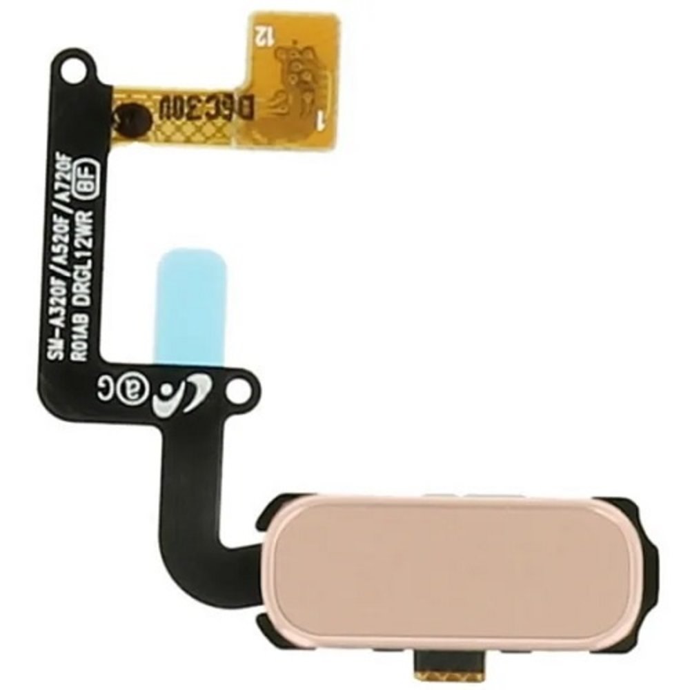 Samsung Samsung Galaxy A3/A5/A7 (2017) - Home Button + Flex Cable Assembly - Pink - GH96-10773D Samsung Samsung Galaxy A3/A5/A7 (2017) - Home Button + Flex Cable Assembly - Pink - GH96-10773D