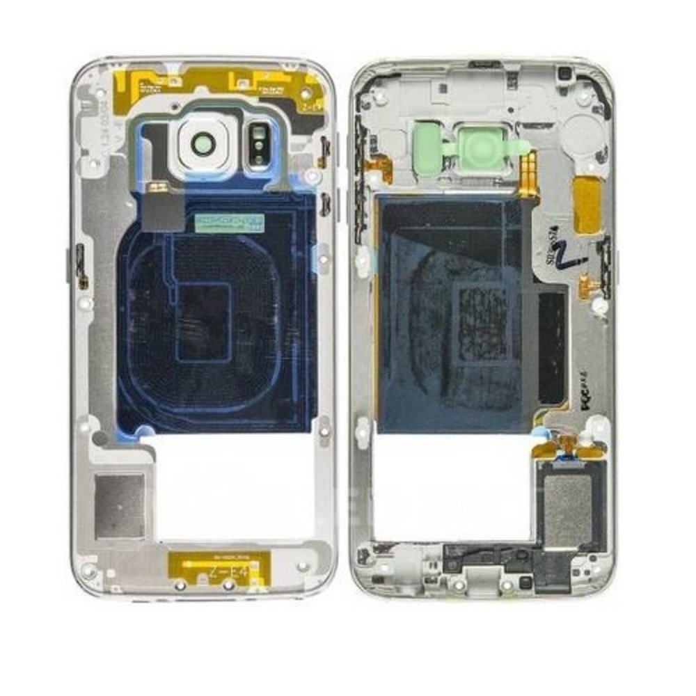 Samsung Samsung Galaxy S6 Edge G925 Middle Frame Assembly - Pearl White - GH96-08376B Samsung Samsung Galaxy S6 Edge G925 Middle Frame Assembly - Pearl White - GH96-08376B