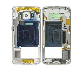 Samsung Samsung Galaxy S6 Edge G925 Middle Frame Assembly - Pearl White - GH96-08376B Samsung Samsung Galaxy S6 Edge G925 Middle Frame Assembly - Pearl White - GH96-08376B