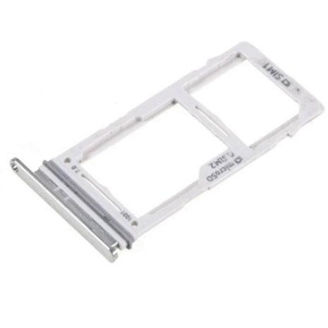 Samsung Samsung Galaxy S10+ / S10 Plus G975  Sim Card Tray - Prism White - GH98-43724B Samsung Samsung Galaxy S10+ / S10 Plus G975  Sim Card Tray - Prism White - GH98-43724B