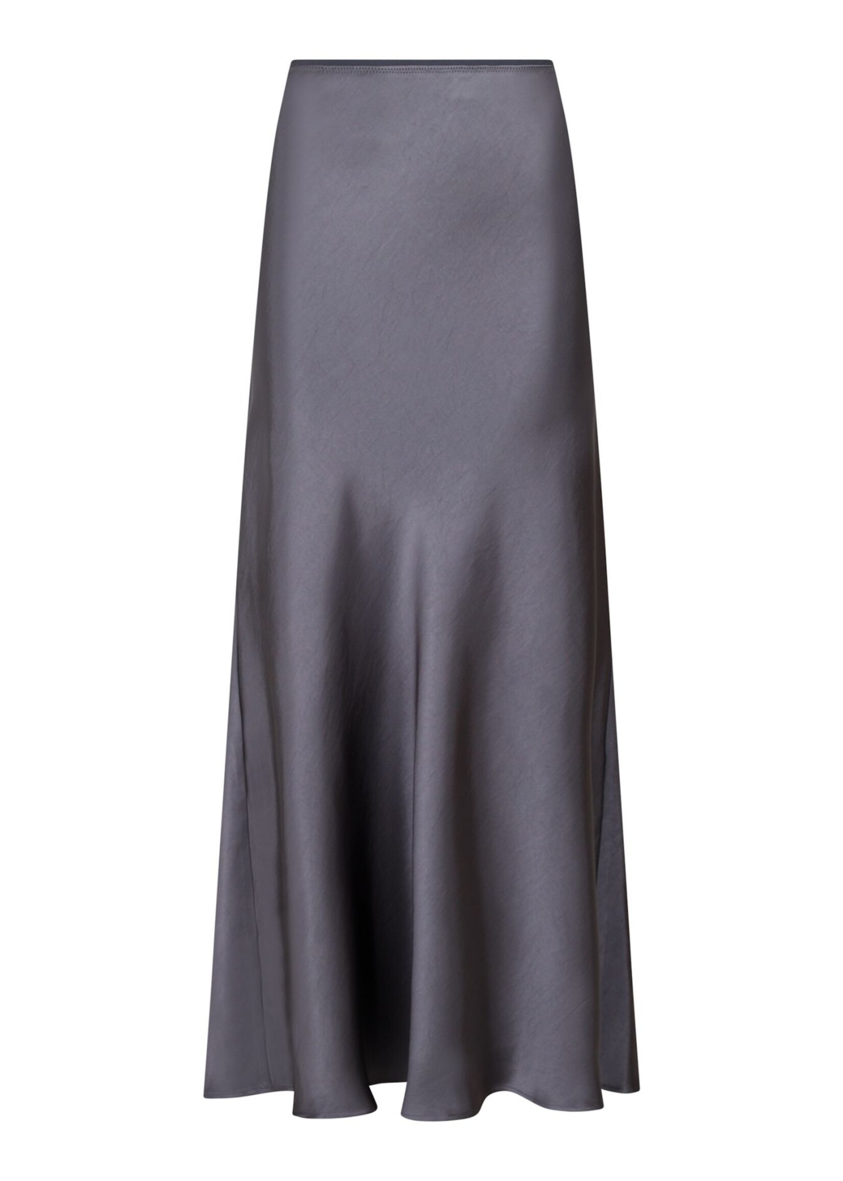 Neo Noir Vicky Heavy Sateen Skirt - Dark Grey