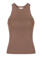 Neo Noir Willy Knitted Top - Dusty Brown