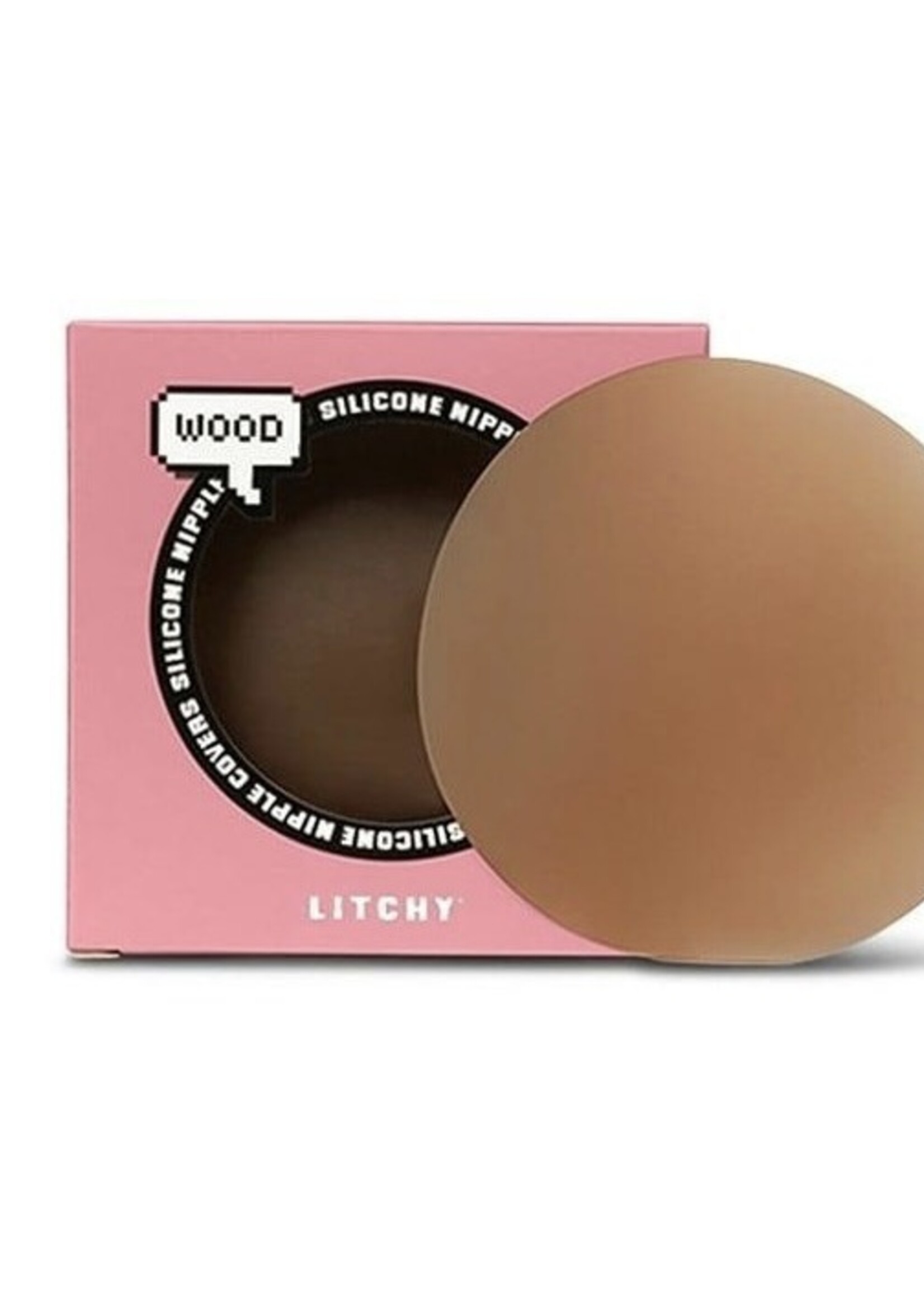 Silicone Nipple Covers - Wood