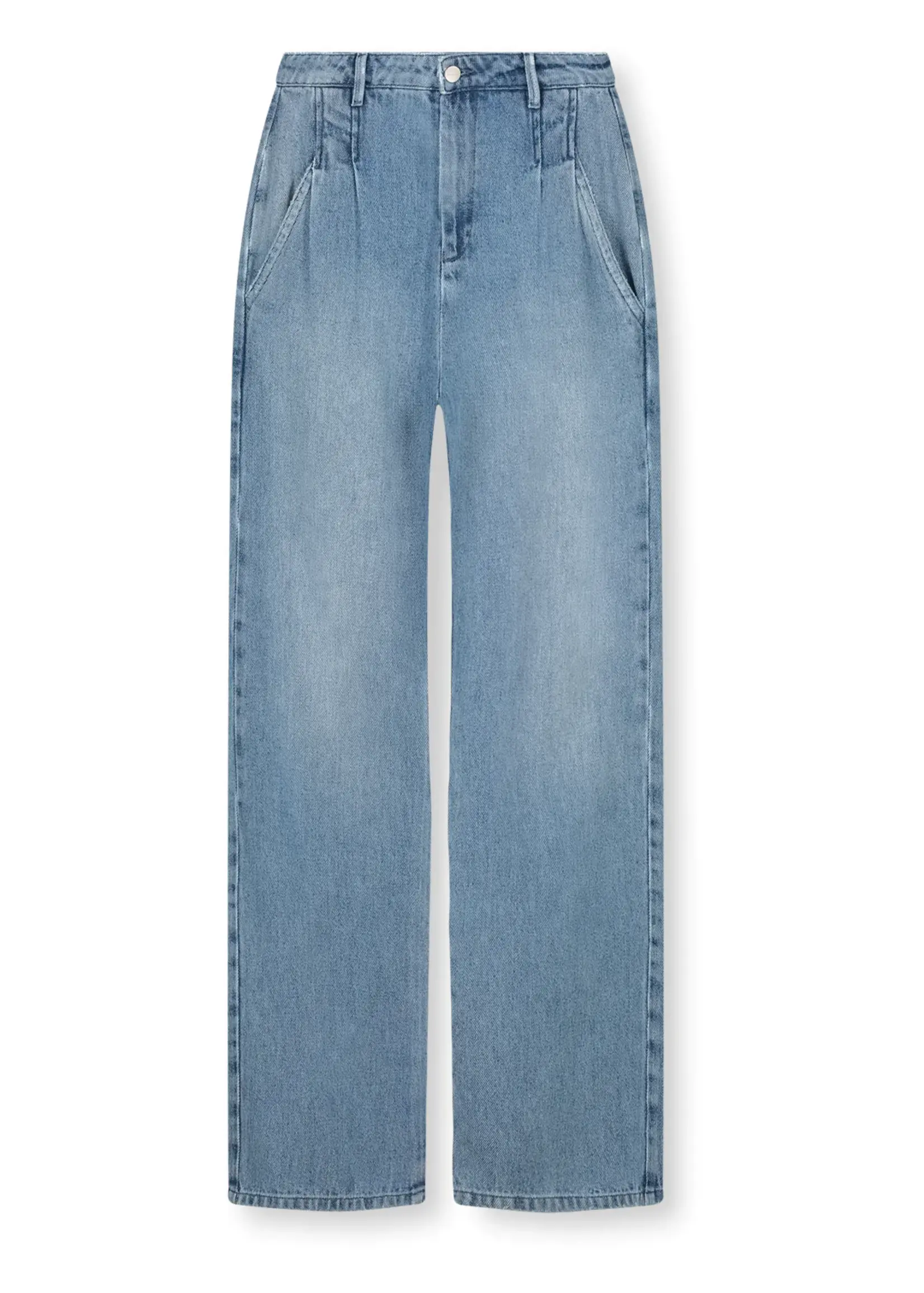 HOMAGE Flowy Tailored Pants - Mid Blue
