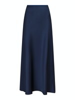 Neo Noir Vicky Heavy Sateen Skirt - Midnight Blue