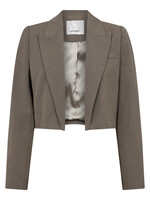 Co'Couture VidaCC Crop Blazer - Walnut