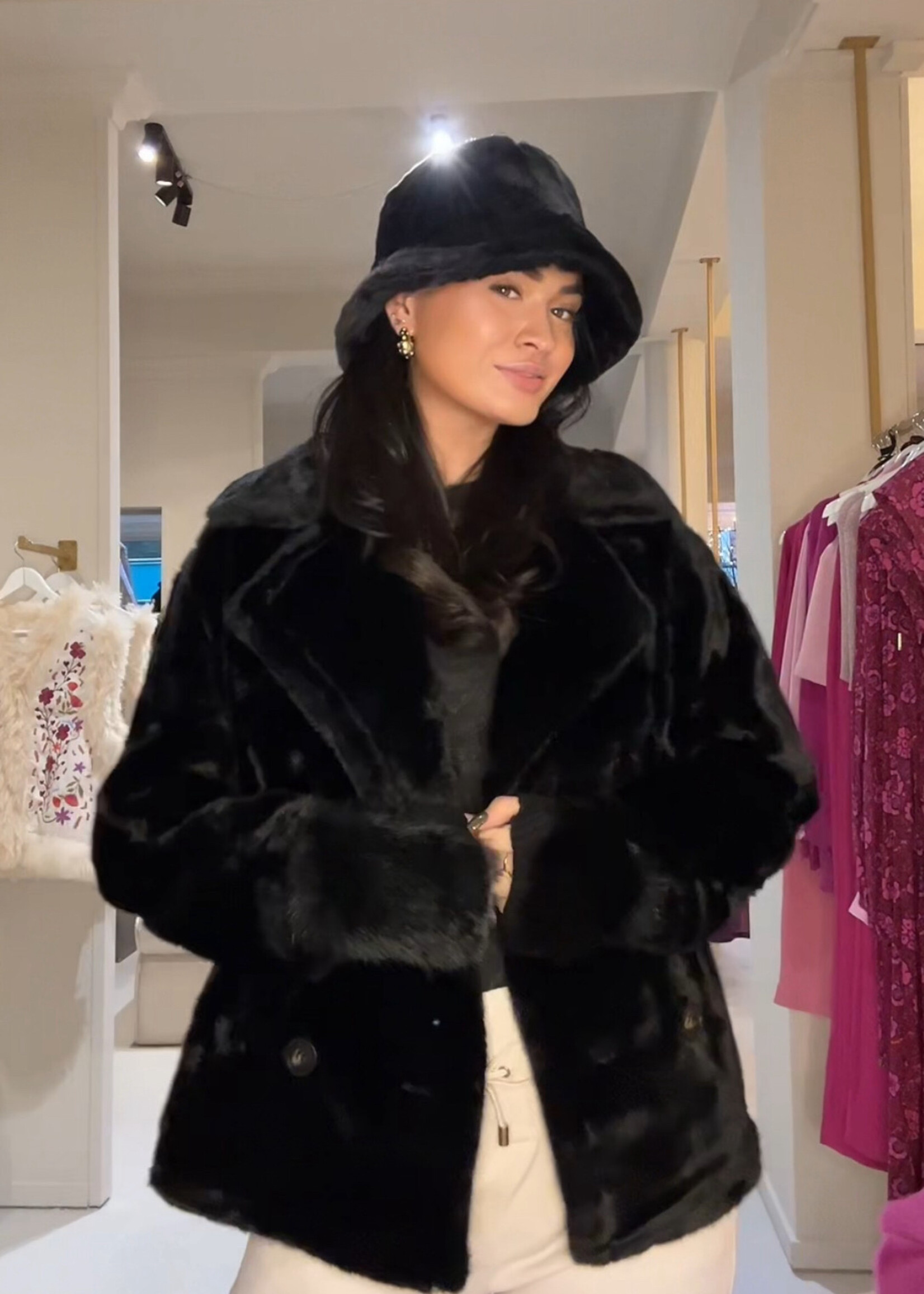 Fabergé Fashion Coat Irina - Black