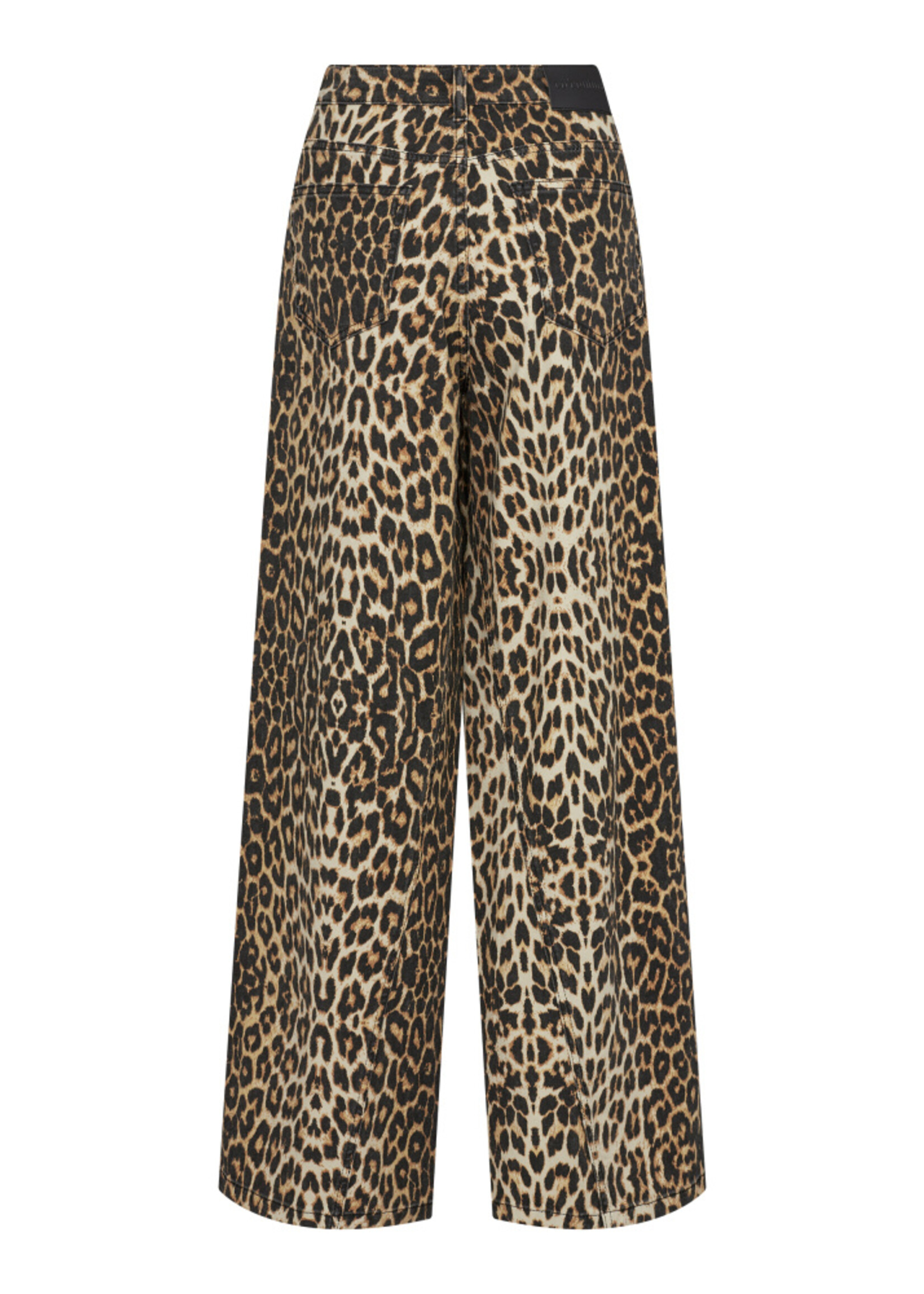 Co'Couture LeoCC Denim Panel Long Pant - Khaki