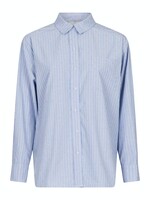 Neo Noir Dalma Stripe Stone Shirt - Blue