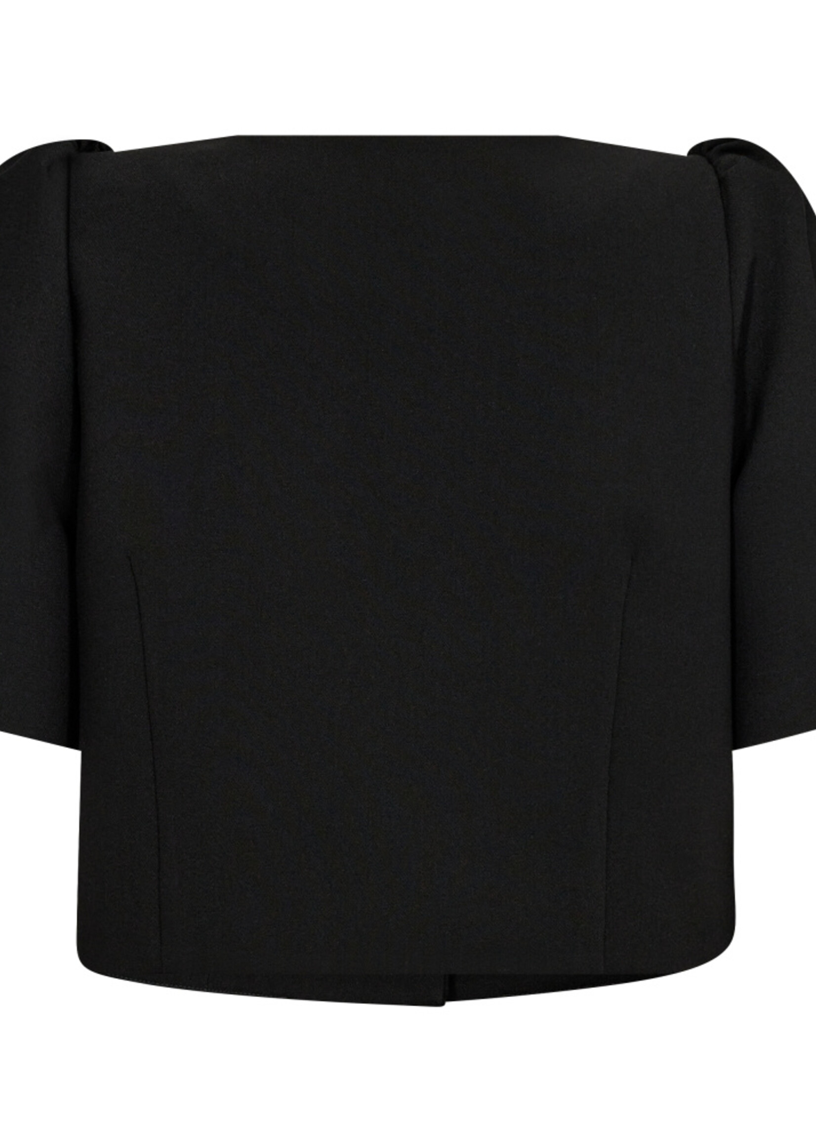 Co'Couture VolaCC Crop Tie SS Blazer - Black