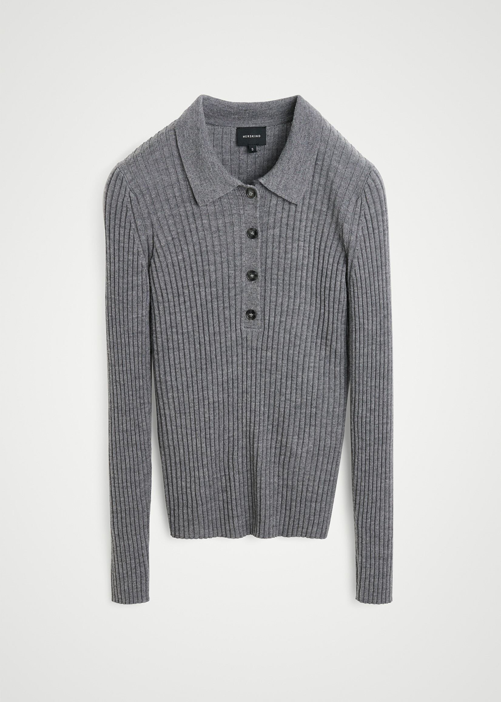 Herskind Cadee Blouse Merino Wool - Grey Melange
