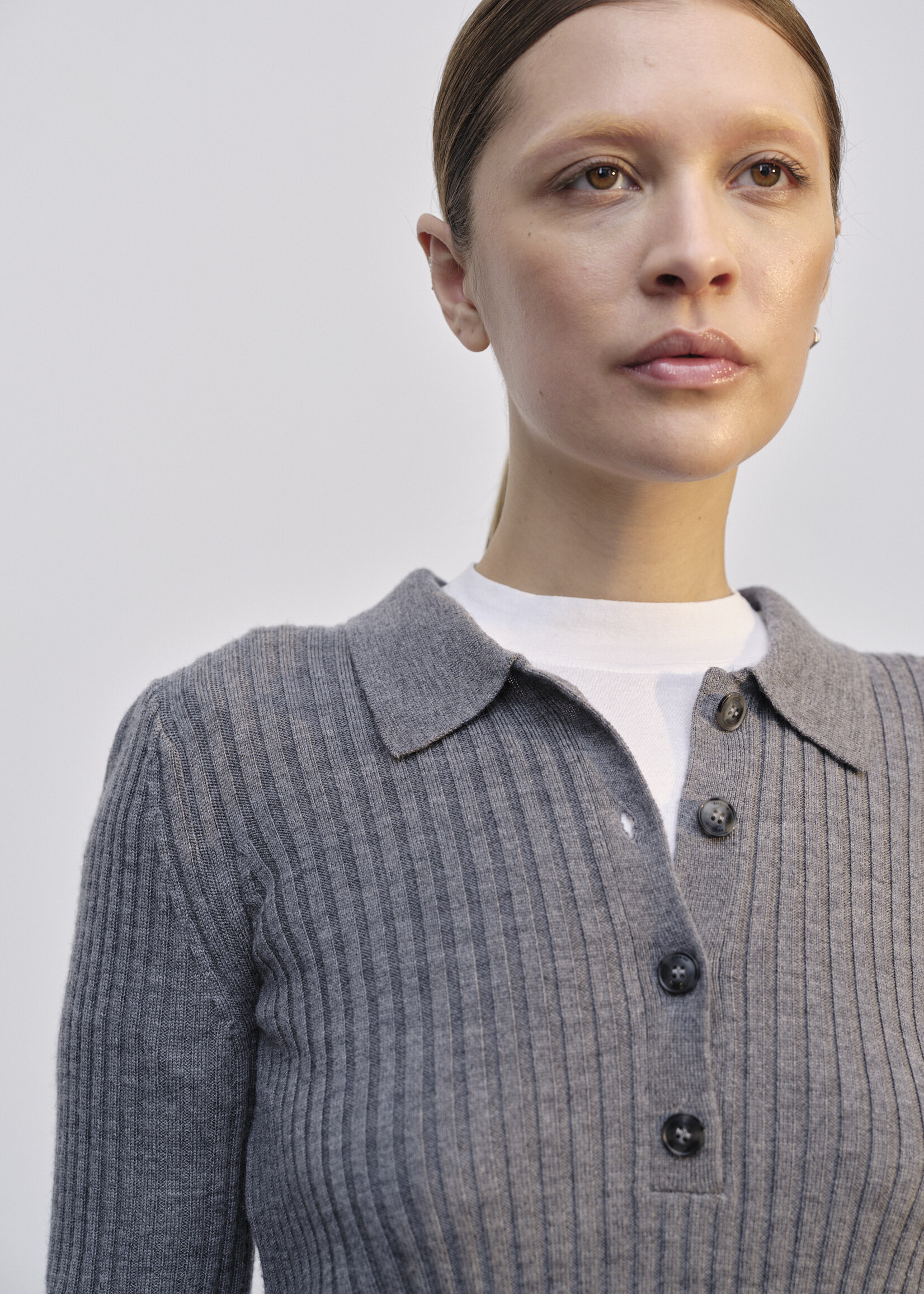 Herskind Cadee Blouse Merino Wool - Grey Melange