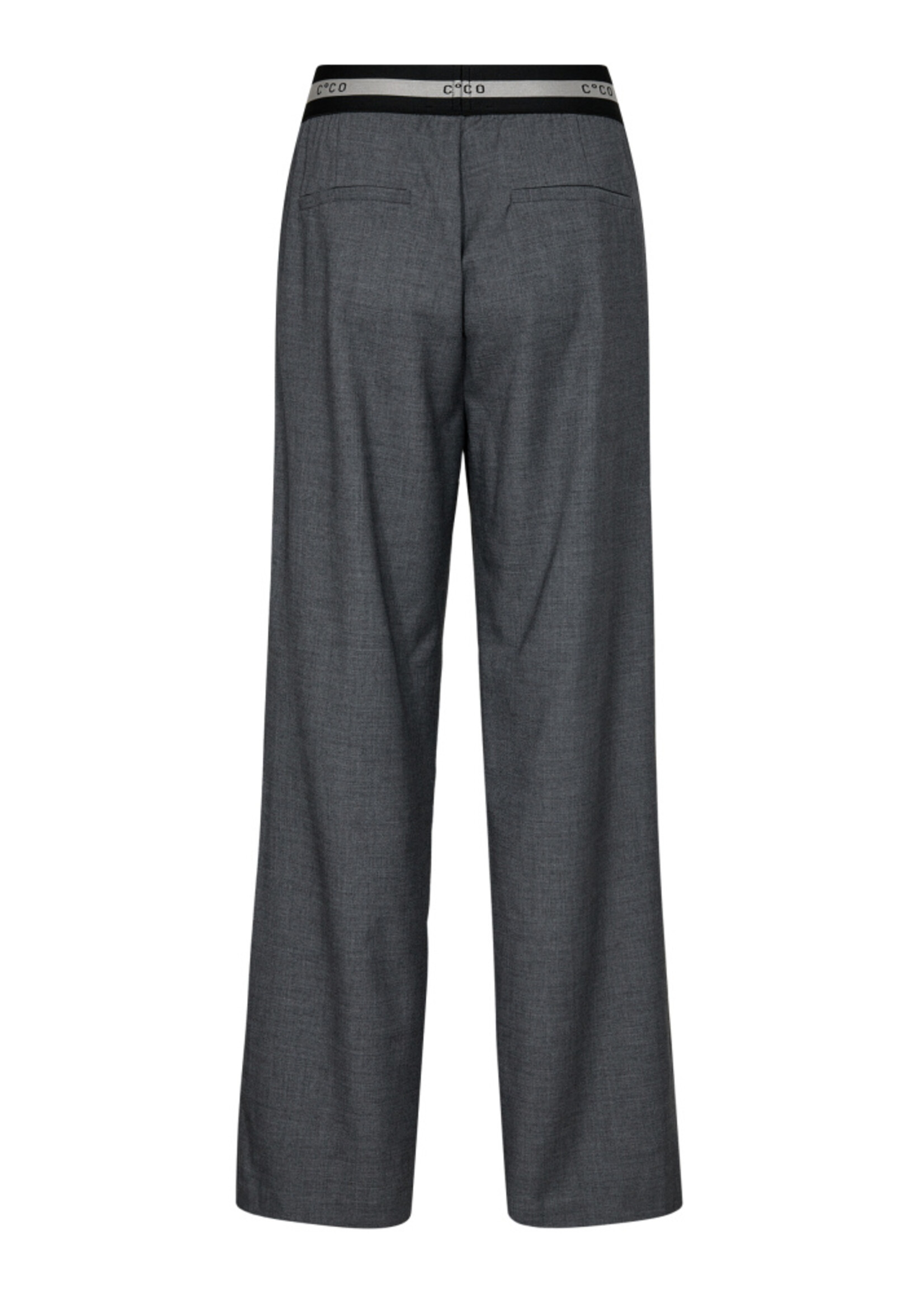 Co'Couture CocoCC Tailor Logo Long Pant - Grey Melange