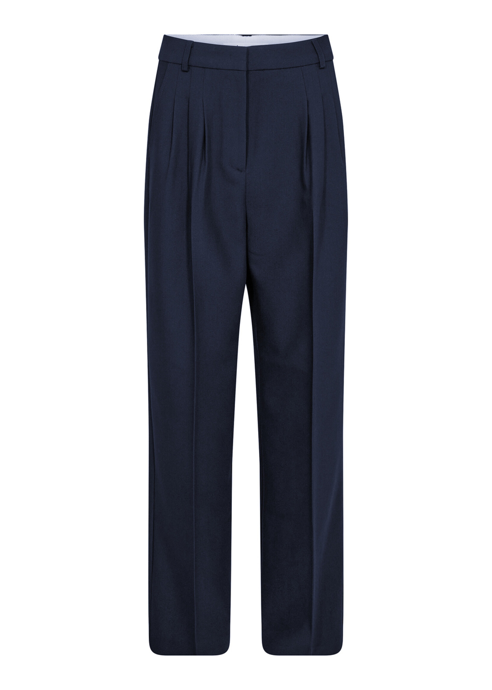 Co'Couture VolaCC Long Pleat Pant - Navy