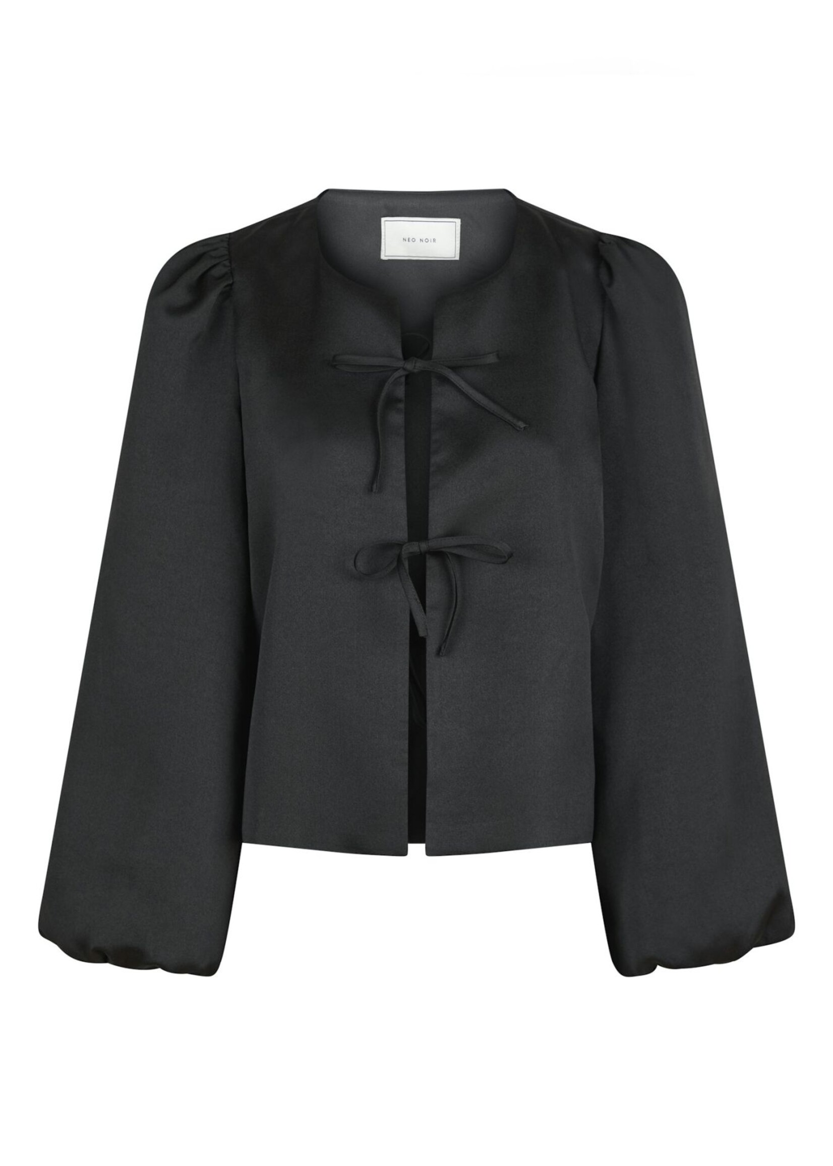 Neo Noir Daliska Dull Satin Blouse - Black