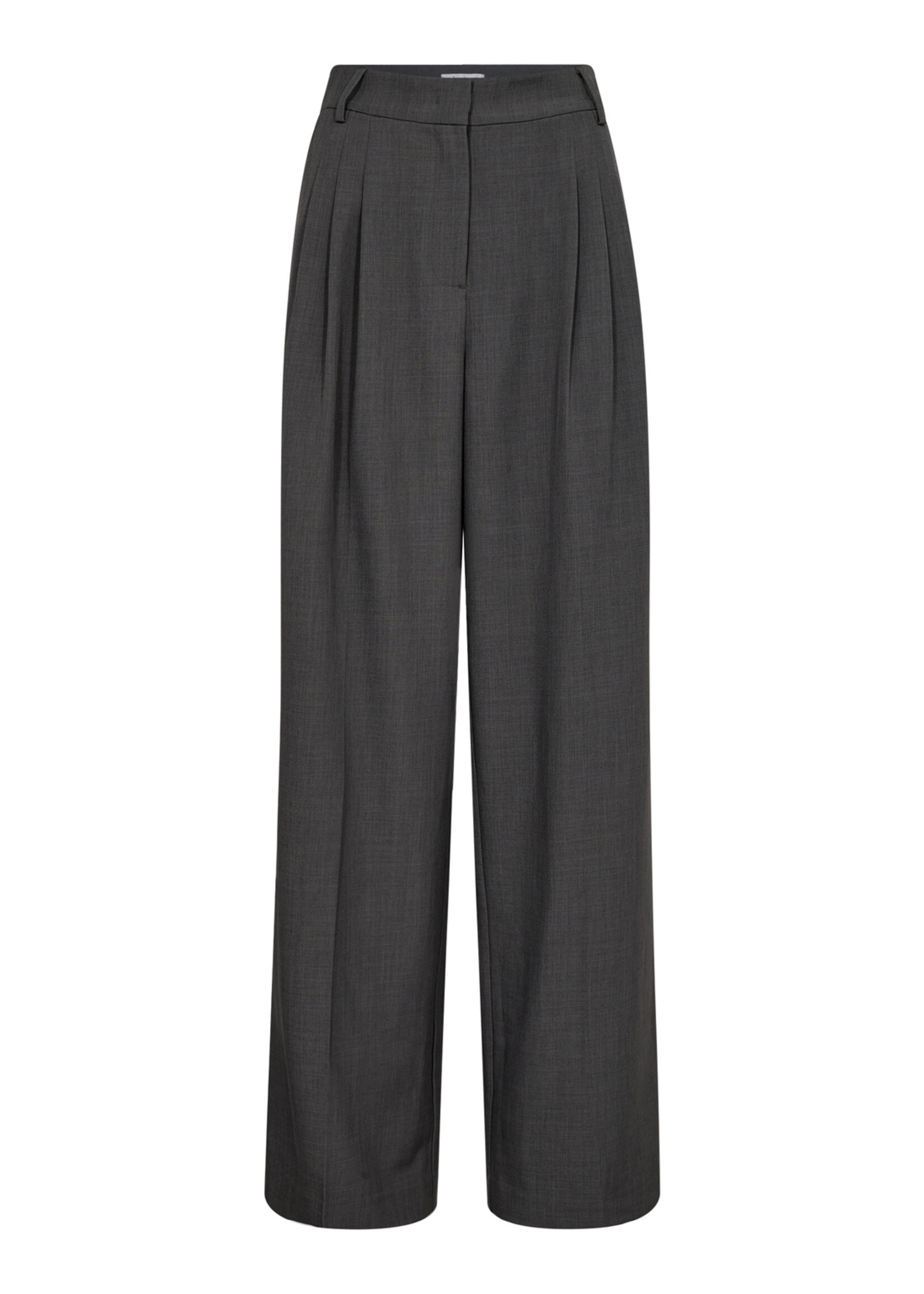 Co'Couture LianeCC Pleat LL Pant - Dark Grey