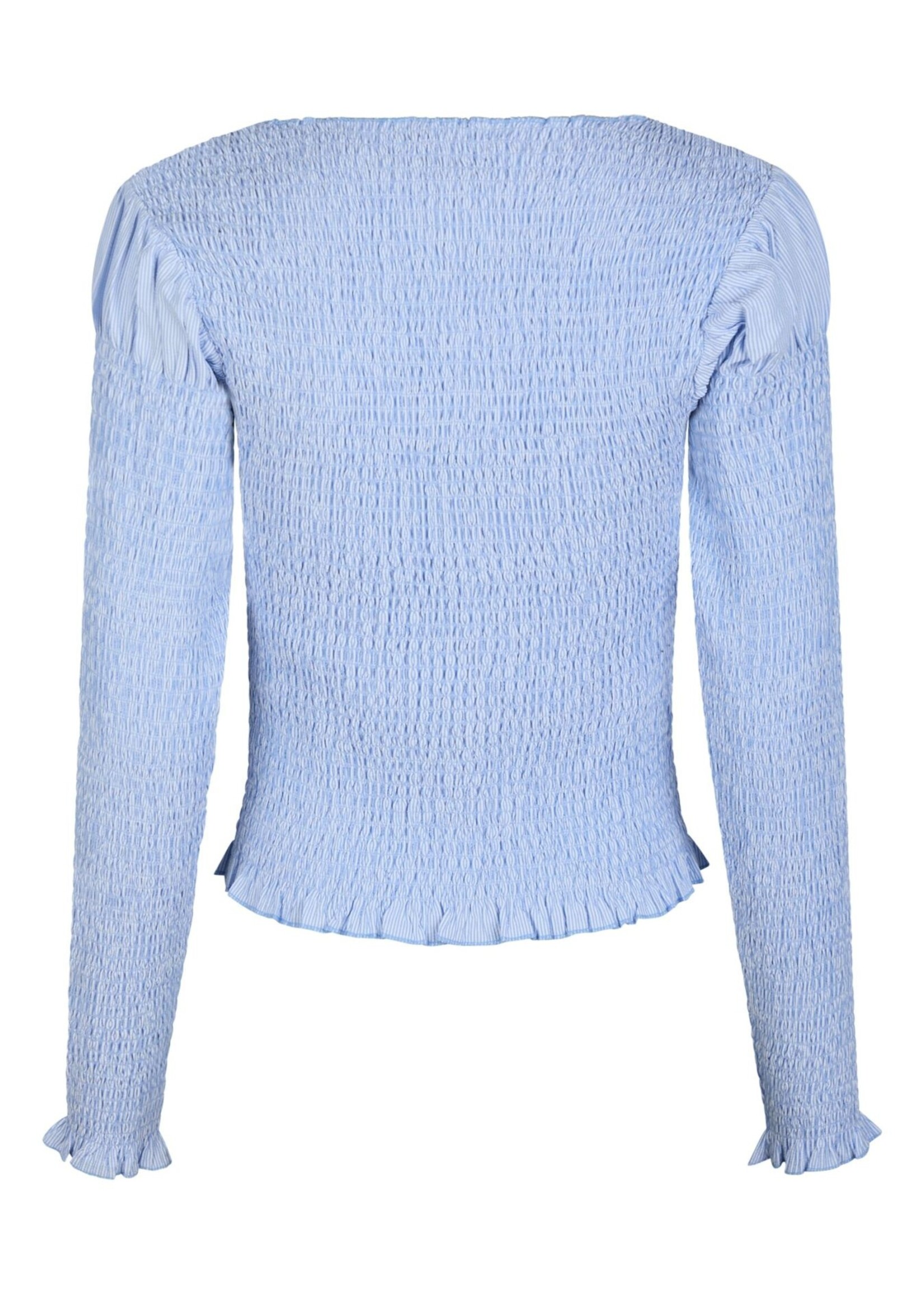 Neo Noir Sirine Smock Blouse - Light Blue