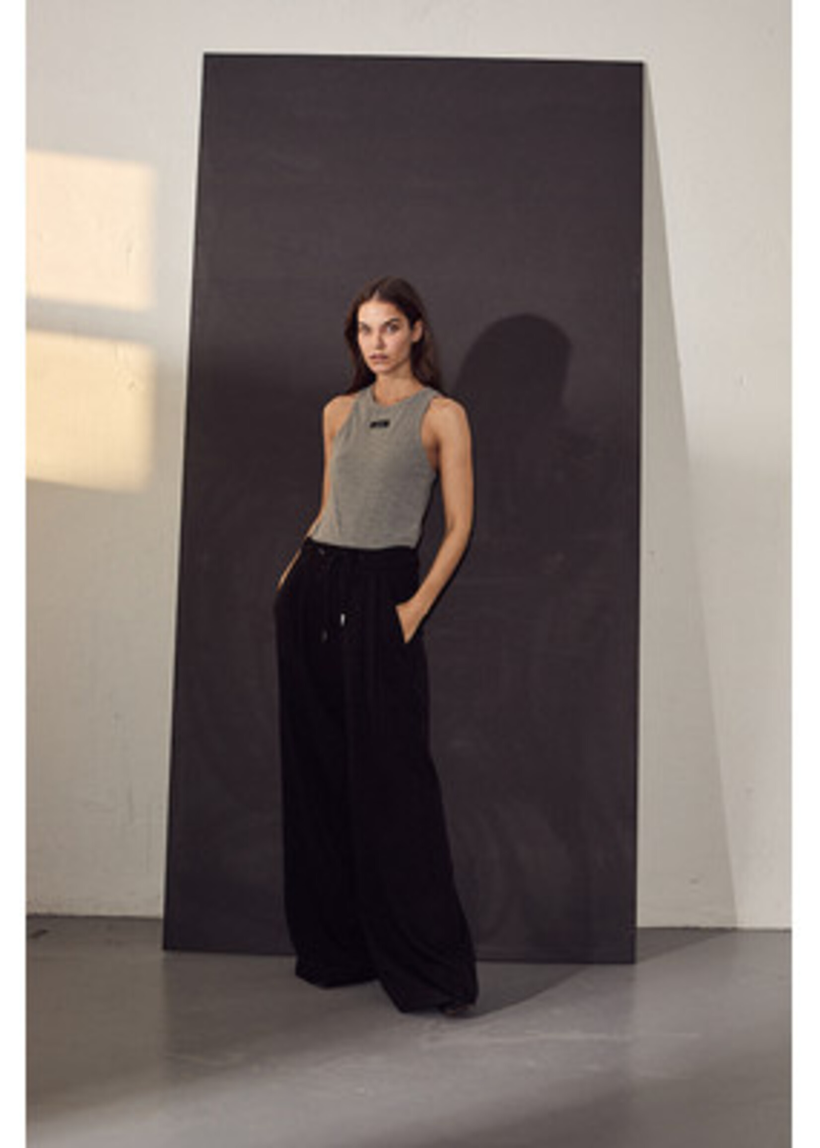 HAUTE L'AMITIÉ Michelle Tailor Tie Tall Pant - Black