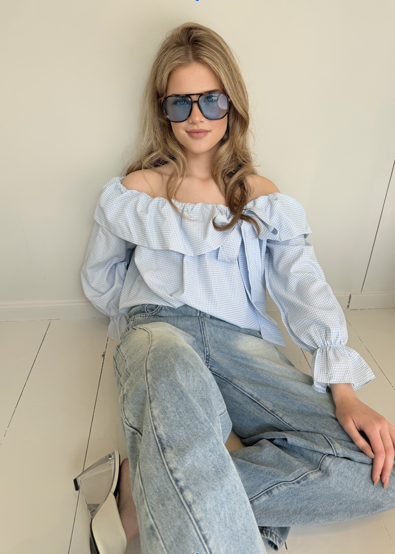 Fabergé Fashion Levi Top - Light Bleu