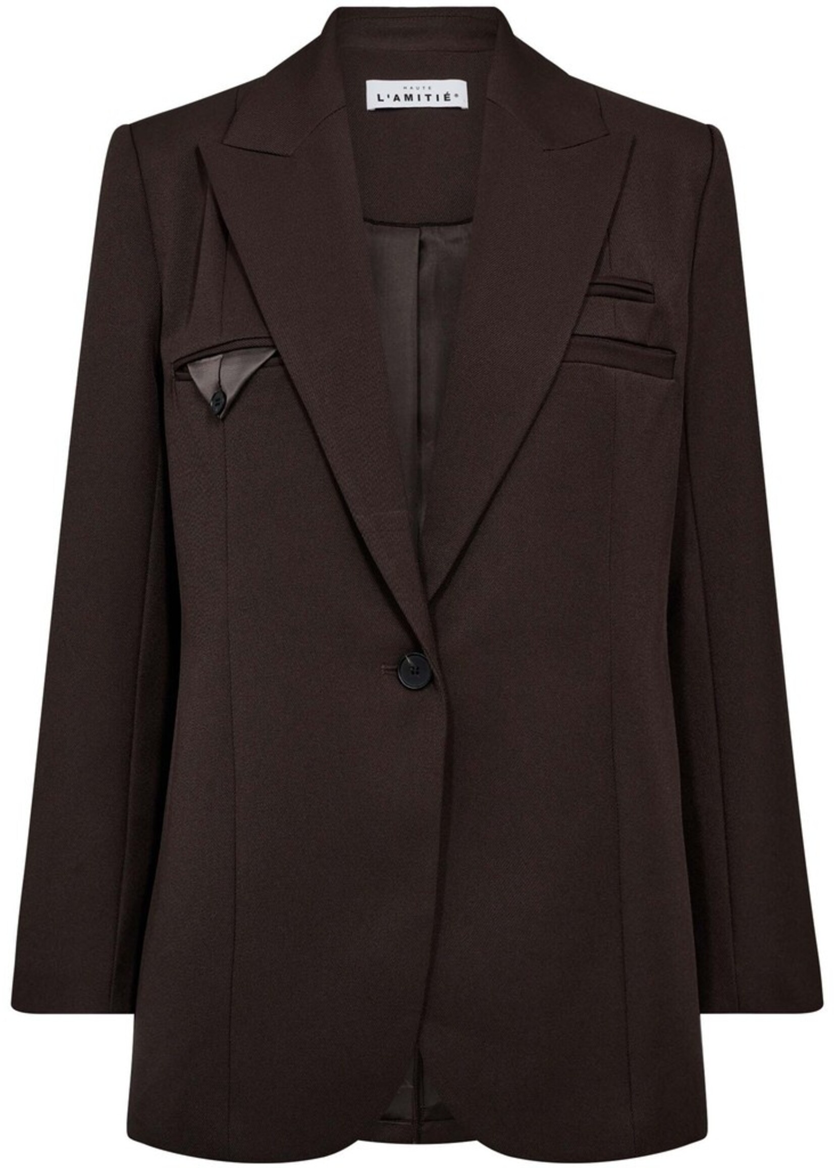 HAUTE L'AMITIÉ Premiere Single Blazer - Mocca