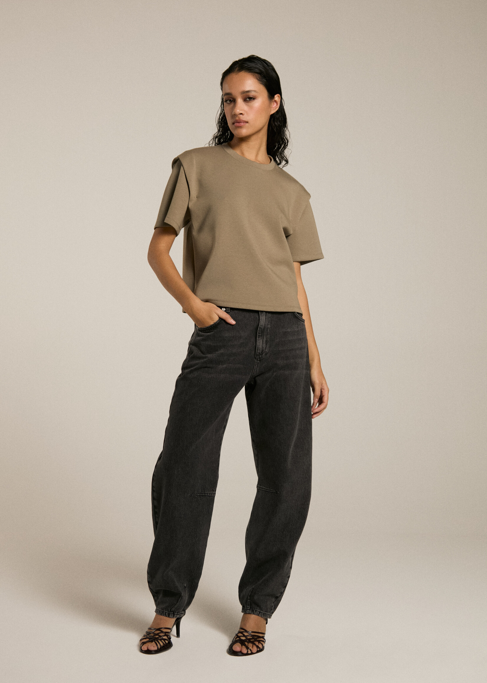 HOMAGE Amber - Balloon Jeans - Authentic Black