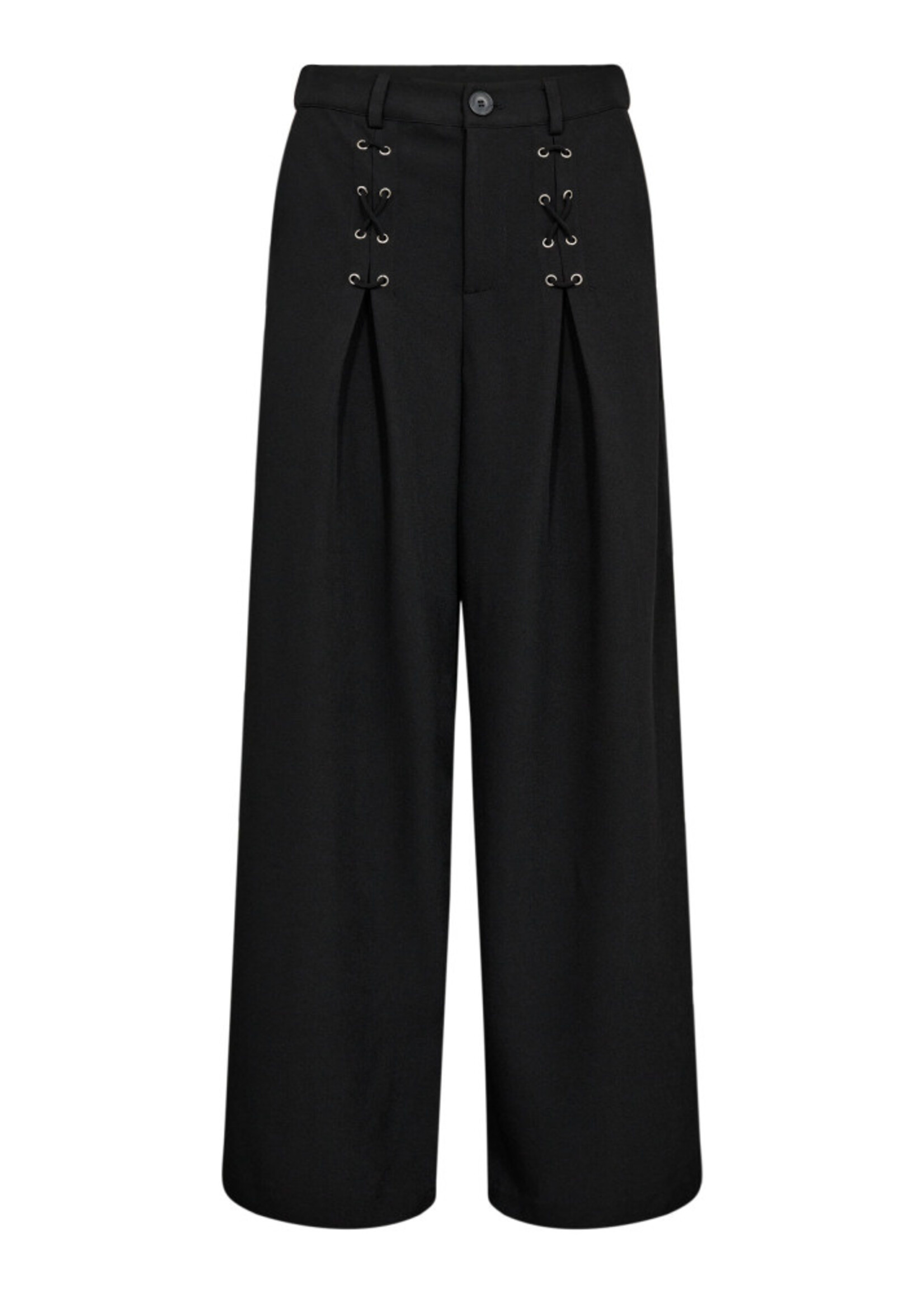 Co’Couture LunaCC Eyelet Wide LL Pant - Black