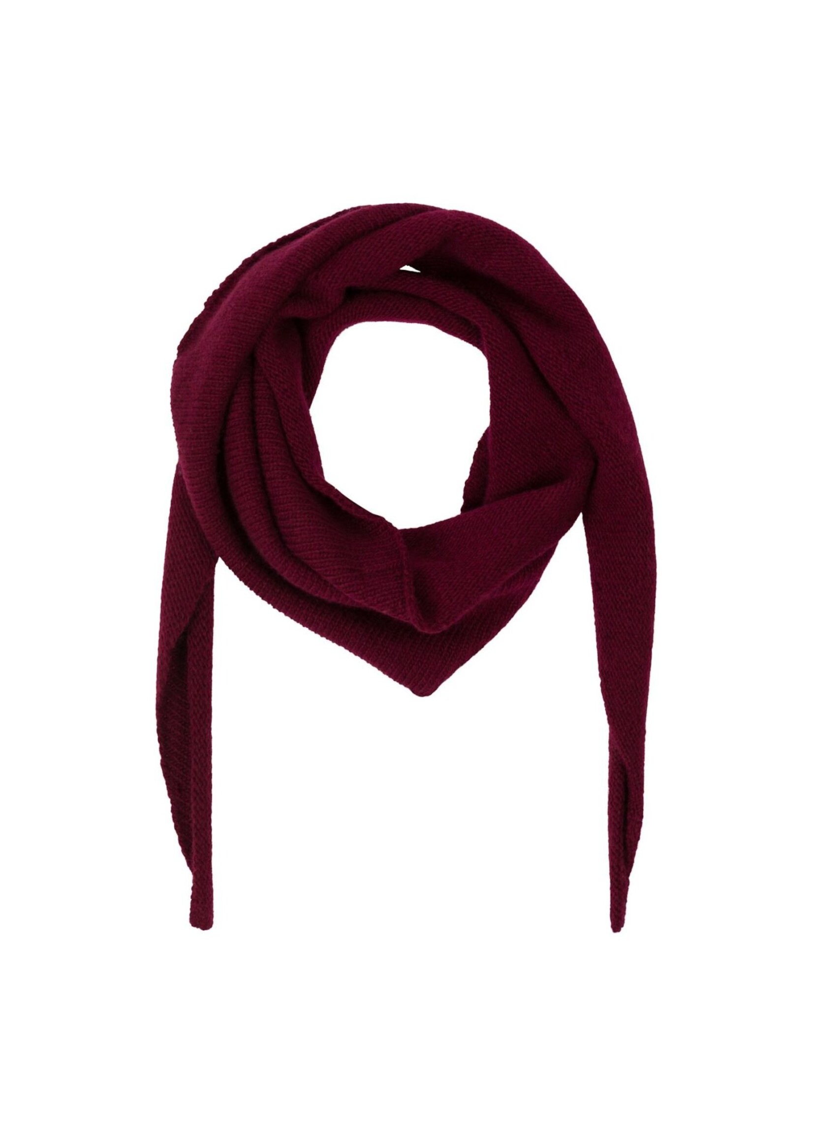 Neo Noir Misty Knit Scarf - Wine