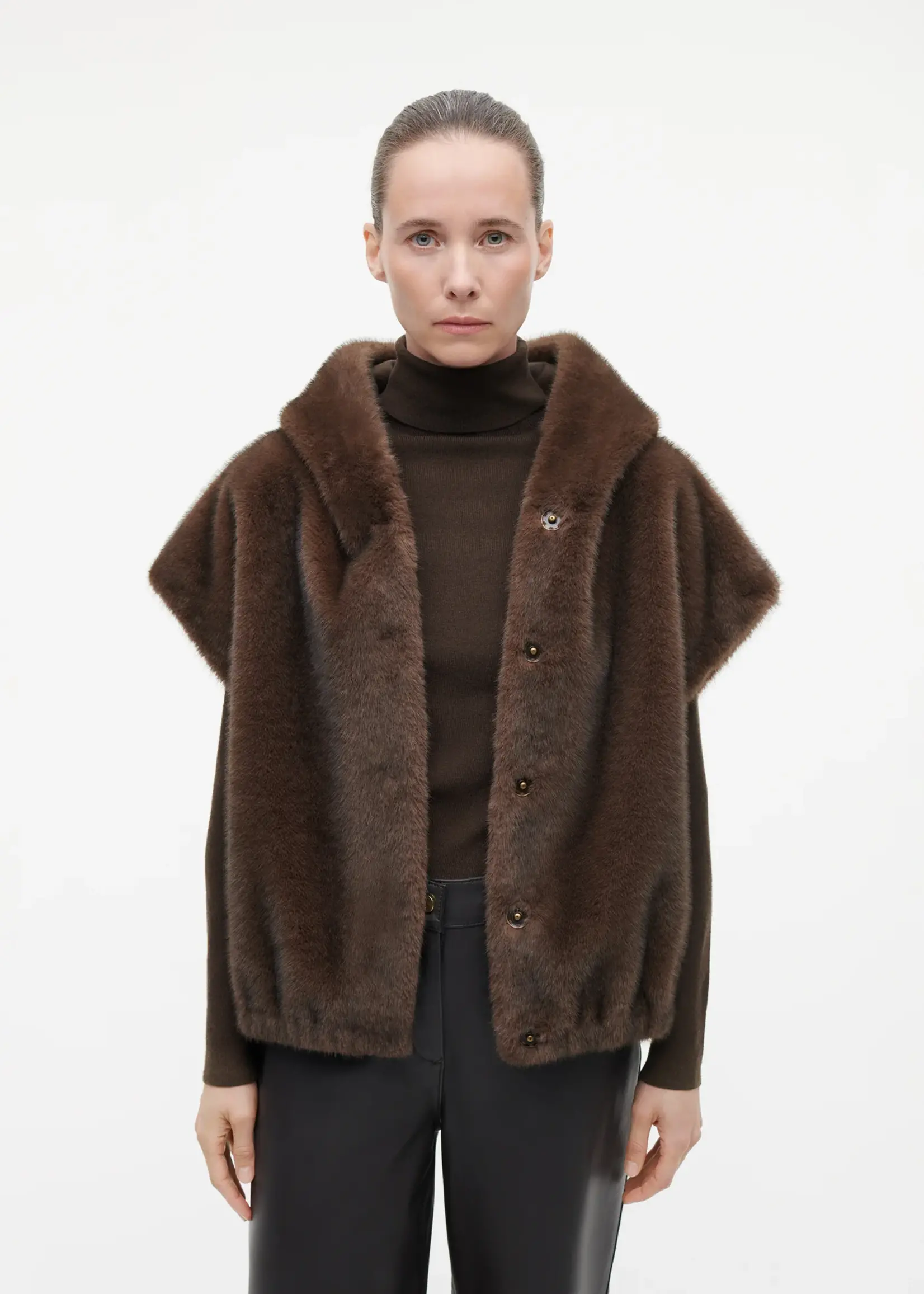 STUDIO AR OLENA Faux Mink - Choco