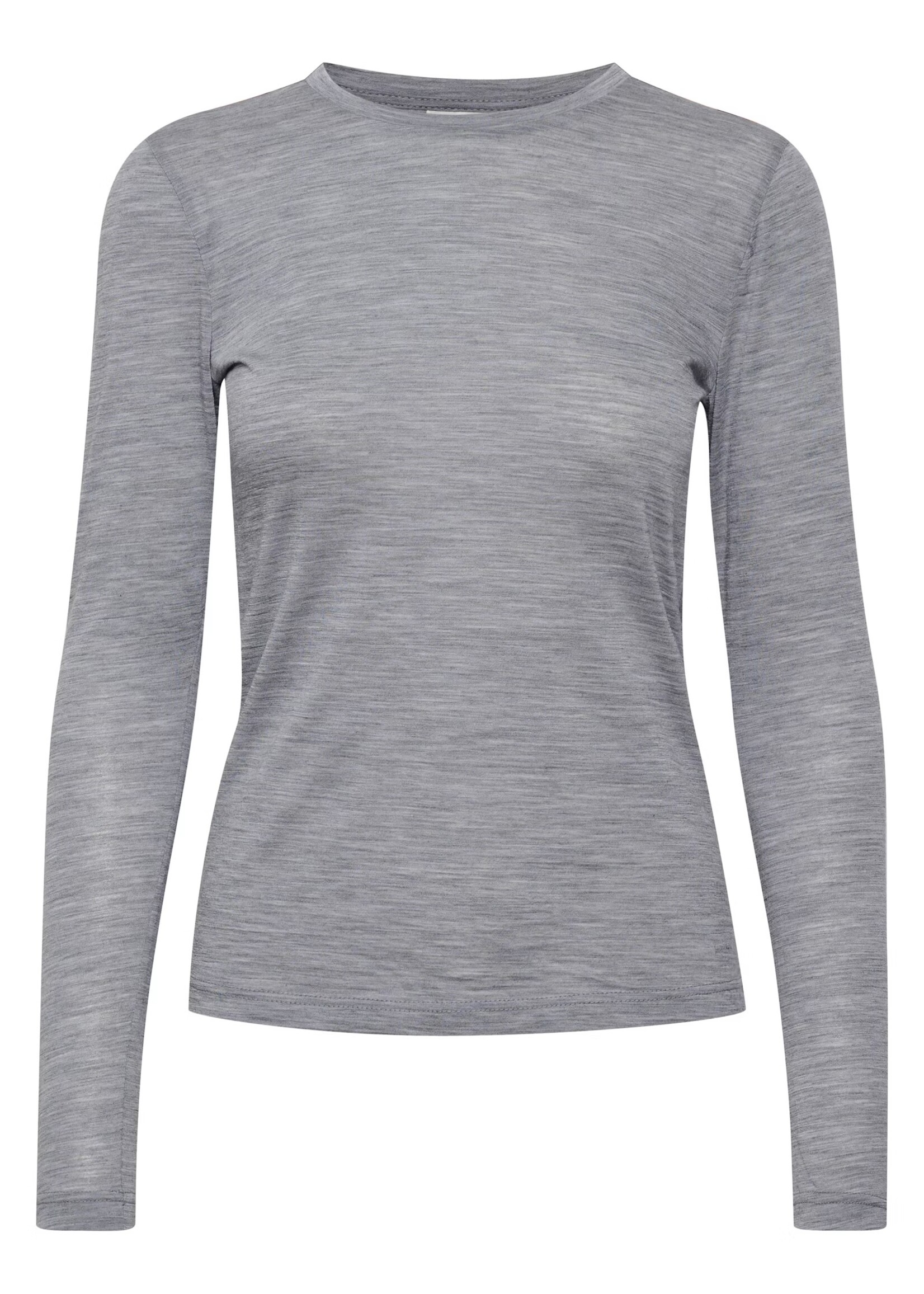 Gestuz NiniaGZ Wool roundneck - Grey Melange