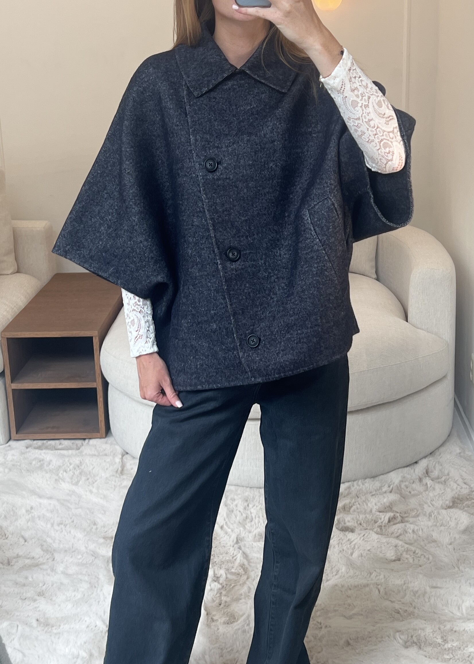 STUDIO AR AVY Wool Blend - Denim