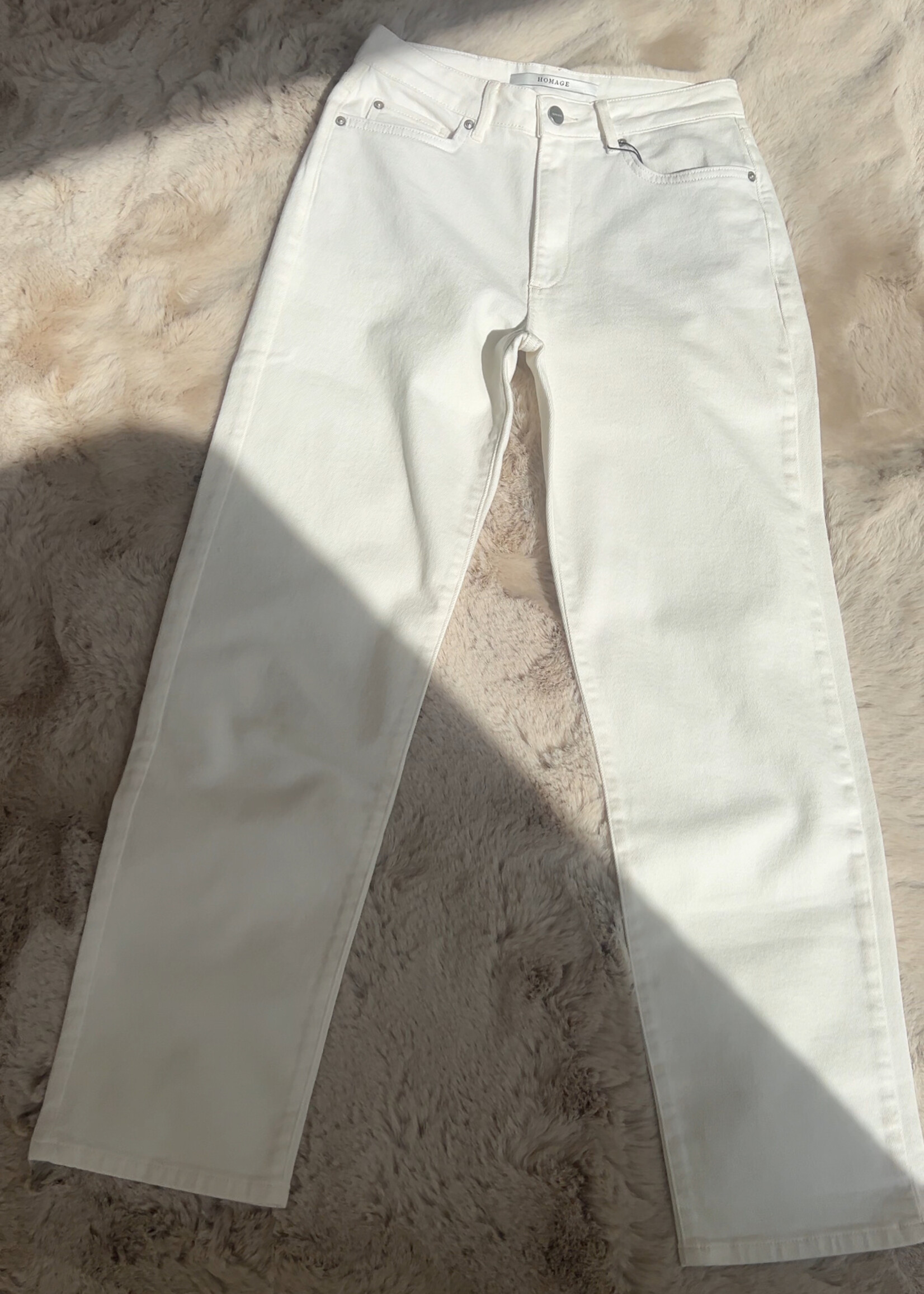 HOMAGE Scotti Straight Jeans - Off White