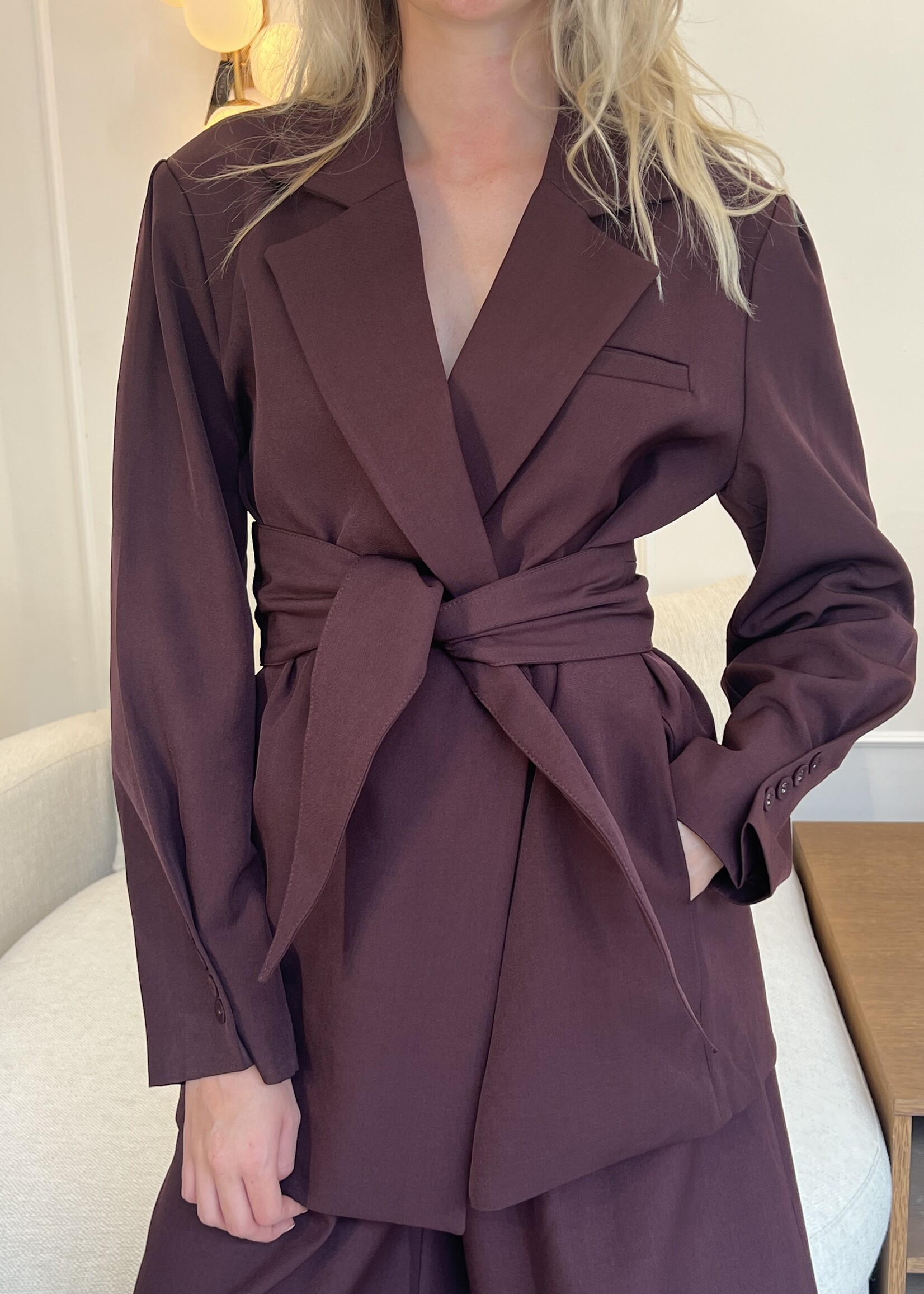 Fabergé Fashion Nora Blazer - Burgundy