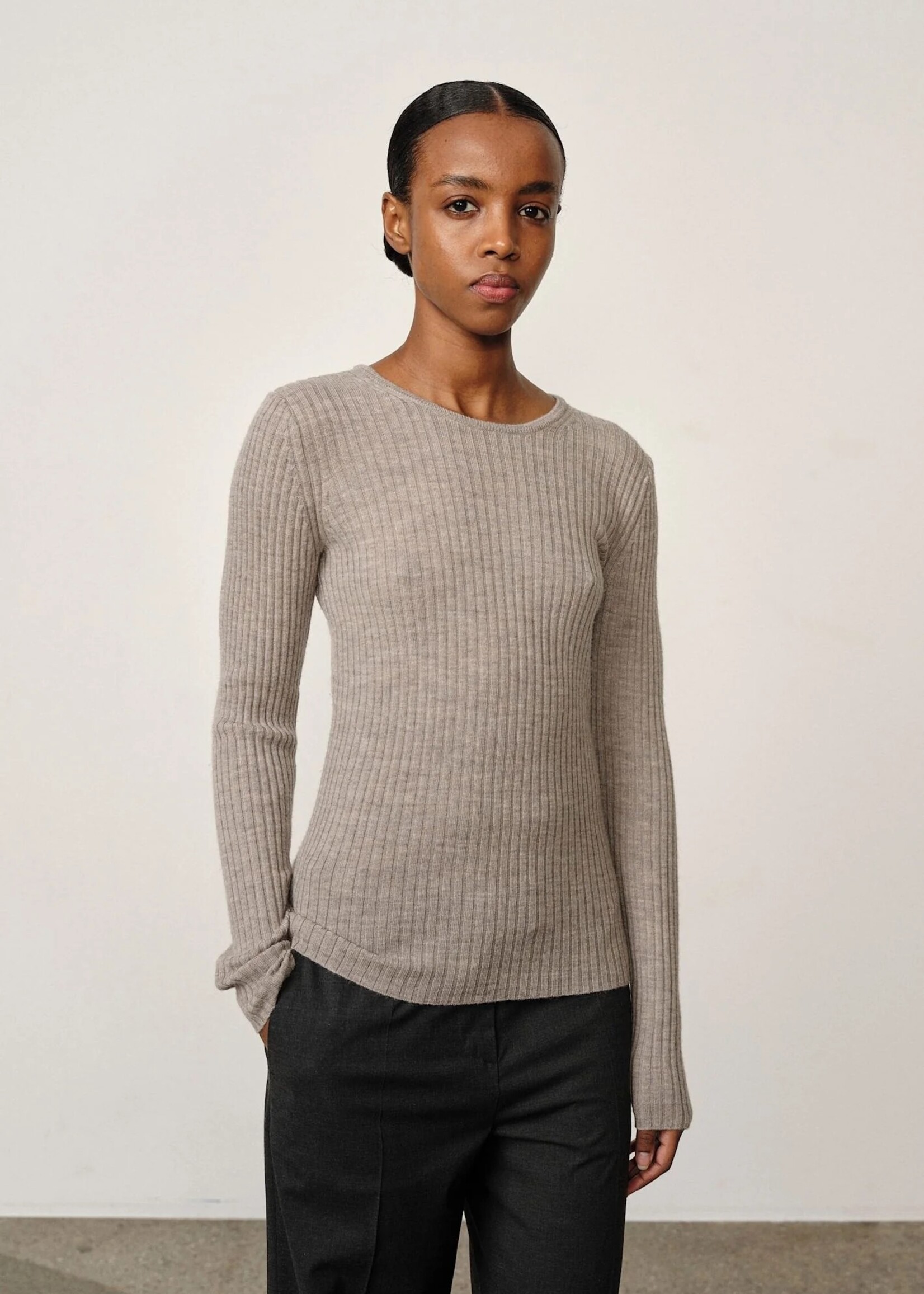Herskind Camb Knit Blouse - Light Taupe