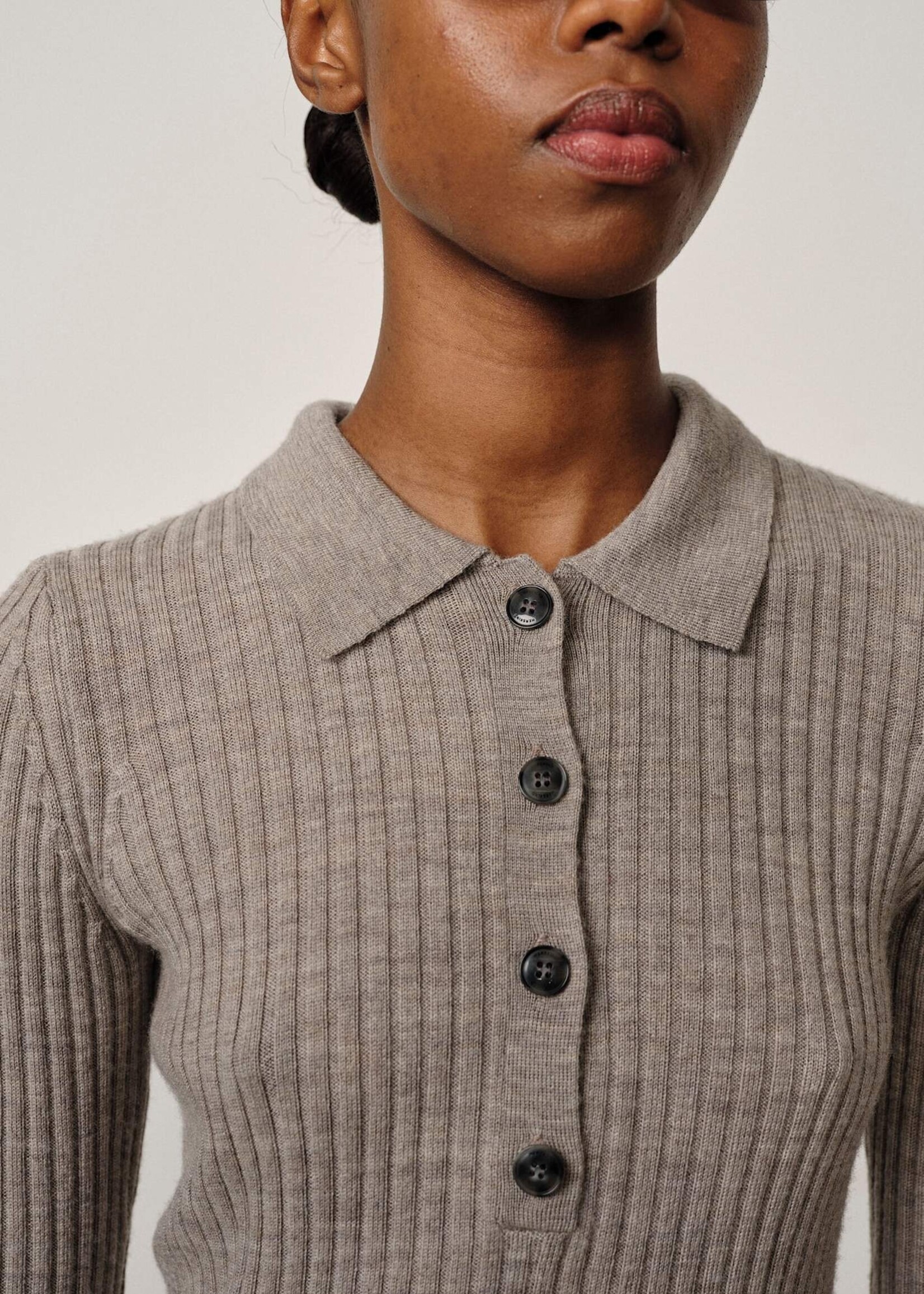 Herskind Cadee Knit Blouse - Light Taupe