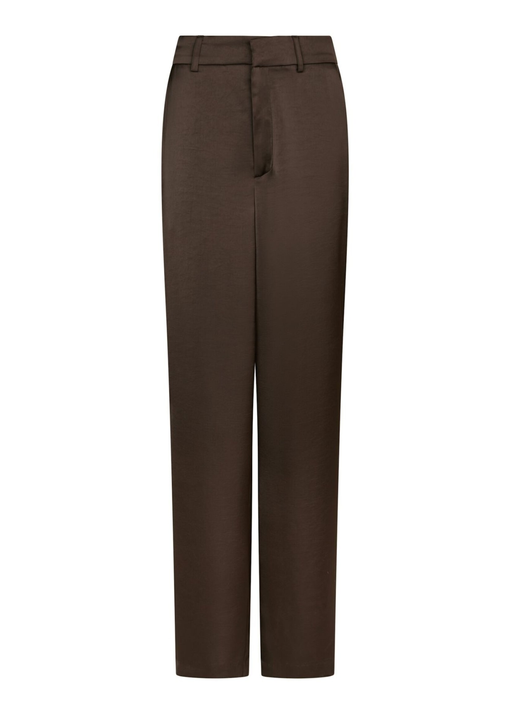 Neo Noir Emmett Heavy Sateen Pants - Dark Brown