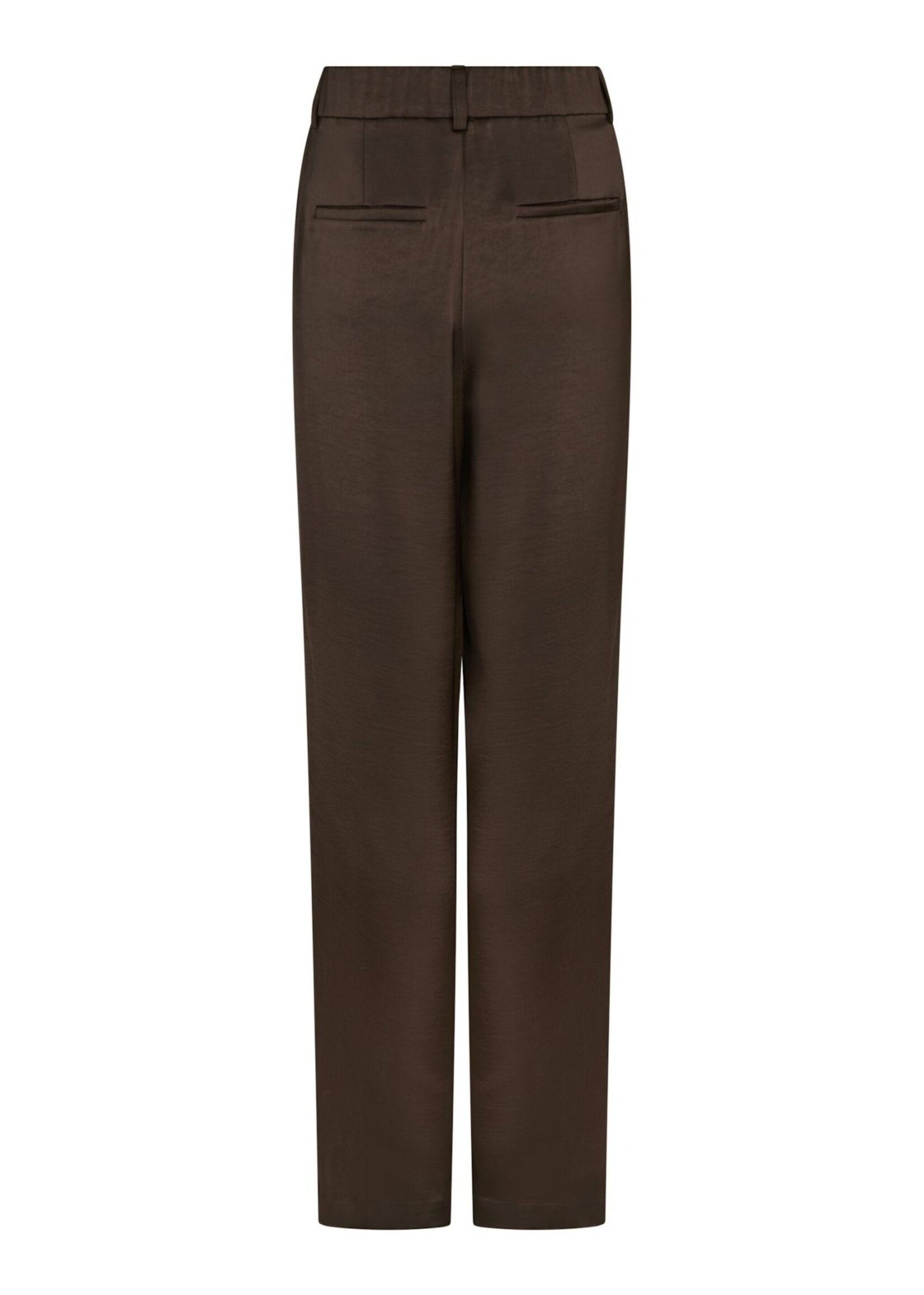 Neo Noir Emmett Heavy Sateen Pants - Dark Brown