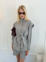 Access Jacket With Belt - Grey