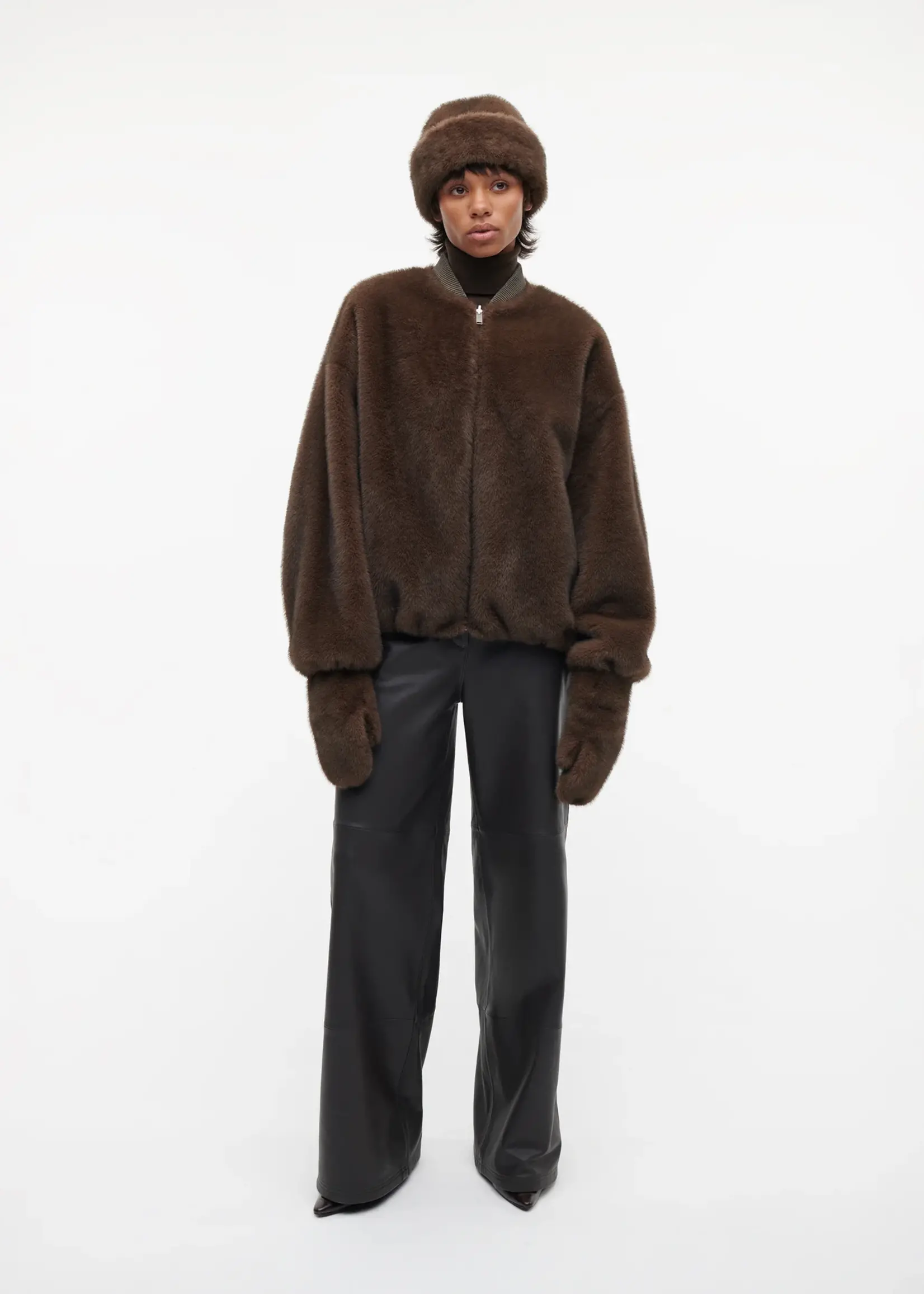 STUDIO AR ETTA Faux Mink - Choco