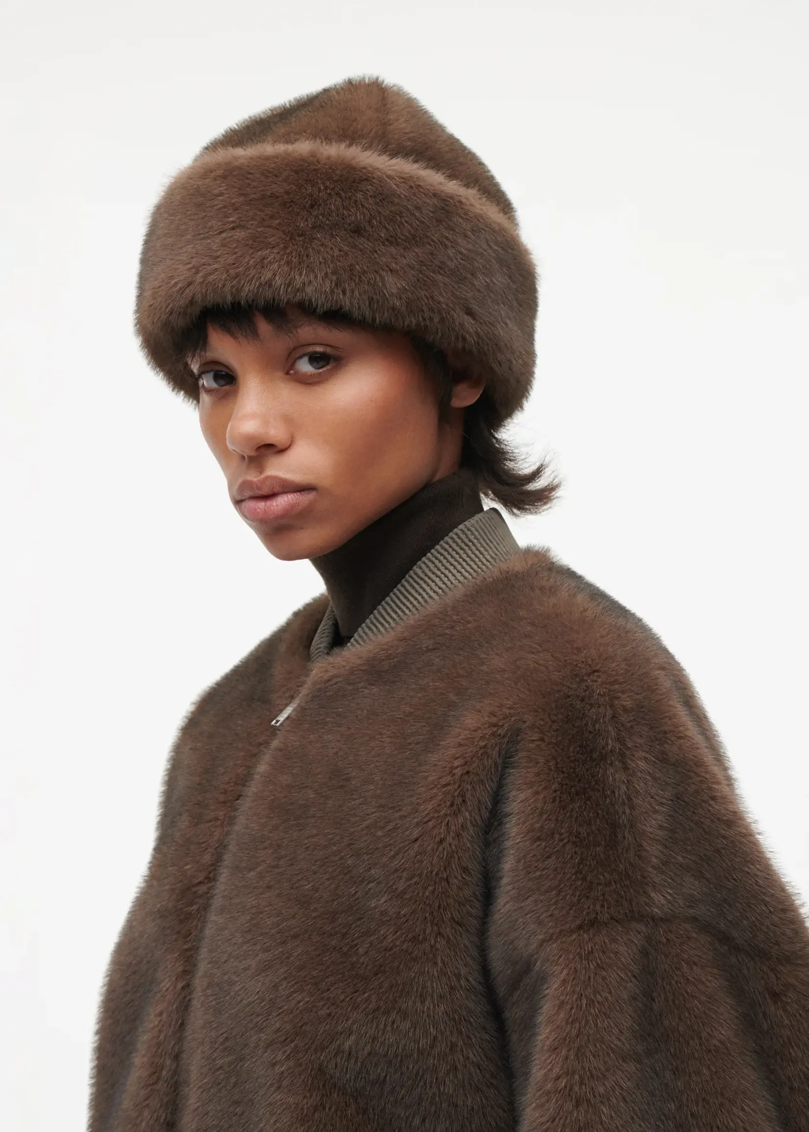 STUDIO AR ETTA Faux Mink - Choco