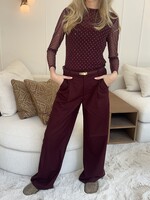 STUDIO AR INES Glitter Mesh - Shiraz