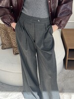 Wide-Leg Pants - Grey