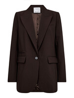 Co’Couture VolaCC Single Oversize Blazer - Dark Brown